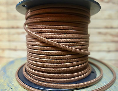 Brown Cotton 2-Wire Cloth Covered Cord, 18ga. Vintage Style Lamps Antique Lights Без бренда - фотография #5