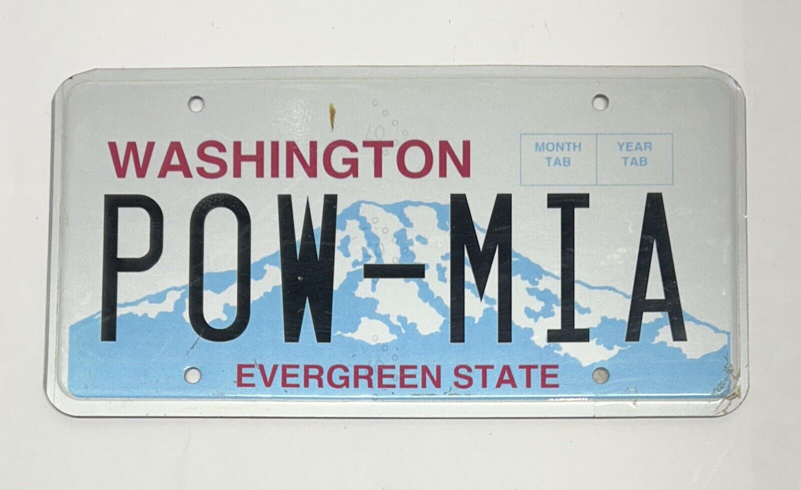 Washington State Collector Vehicle License Plate - OOAK - POW-MIA - NOS Без бренда