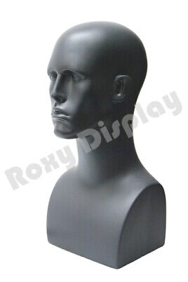 2PCS Male Fiberglass Mannequin Head Bust Wig Hat Jewelry Display #PS-EraG X2 Без бренда