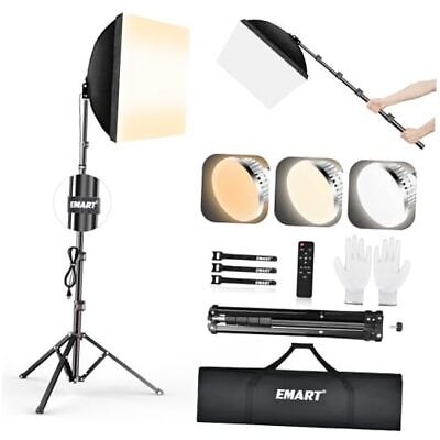  Softbox Lighting Kit, 16"X16" Soft Box | 1PACK(16"x16"softbox) Black(85W LED) Does not apply Does Not Apply