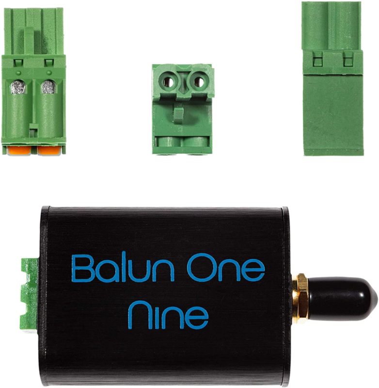 Balun One Nine V2 - Small Low-Cost 9:1 (1:9) Balun with Input Protection & Enclo Does not apply