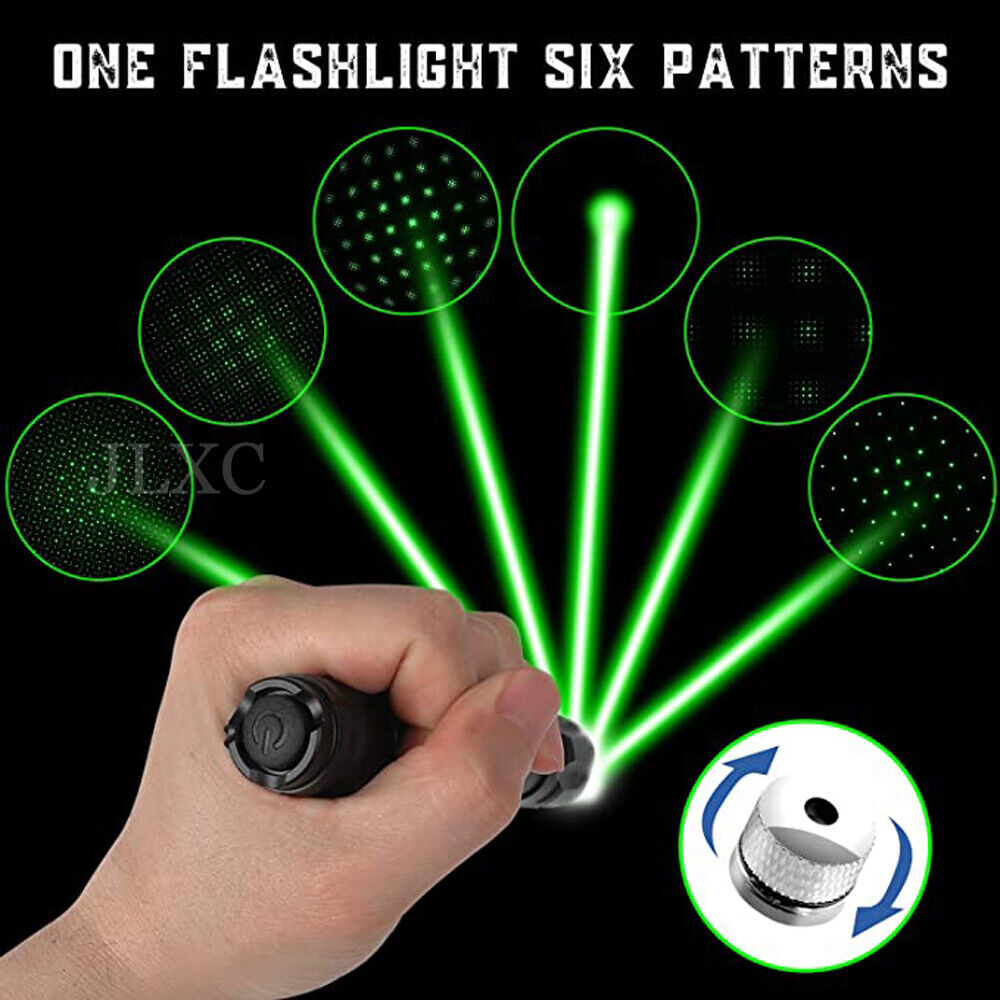 2Pack 6000Miles 532nm Green Laser Pointer Star Beam Lazer Pen+Battery+Charger US Airkoul Does not apply - фотография #5
