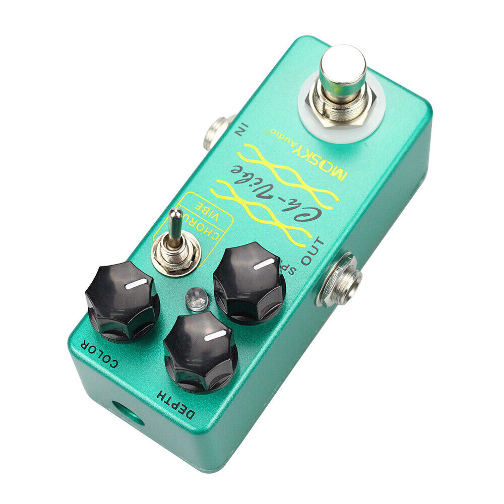 Mosky Chorus Vibe Guitar Effect Pedal Vibe Sound True-Bypass Vintage Tone LED Mosky Does not apply - фотография #6