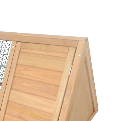 Outside Triangle Shaped Wooden Protective Pet House w/ Ventilating Wire, Yellow PawHut USD3-00160141 - фотография #11