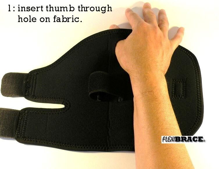 2 FDA APPROVED Wrist Hand Brace Carpal Tunnel Support Splint Band By Flexibrace Flexibrace WT - фотография #7