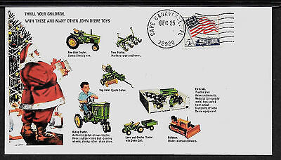 1965 John Deere Diecast Toys Featured on Xmas Collector's Envelope *A130 Без бренда