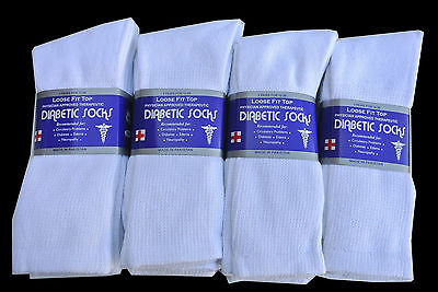 Diabetic WHITE CREW Socks circulatory Health  Men’s Women's Cotton ALL SIZE  Unbranded - фотография #7