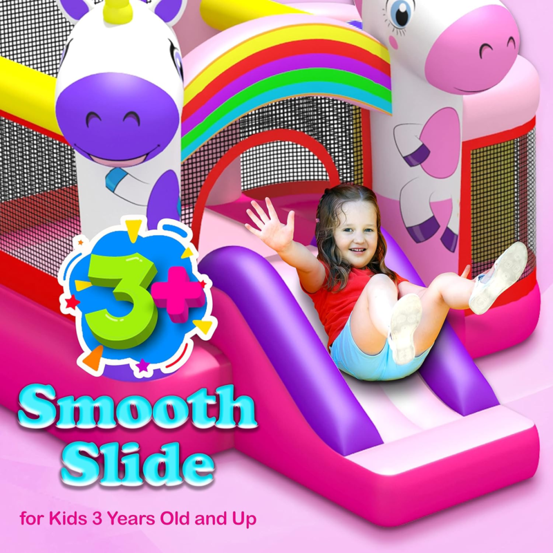 Inflatable Bounce House Castle,Party Bounce House with Slide,Outdoor or Indoor K Does not apply - фотография #3