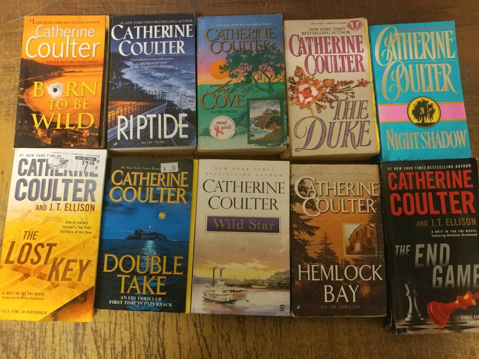 Lot of 10 Catherine Coulter FBI Mystery Thriller MIX Popular Paperback Books MIX Без бренда - фотография #4