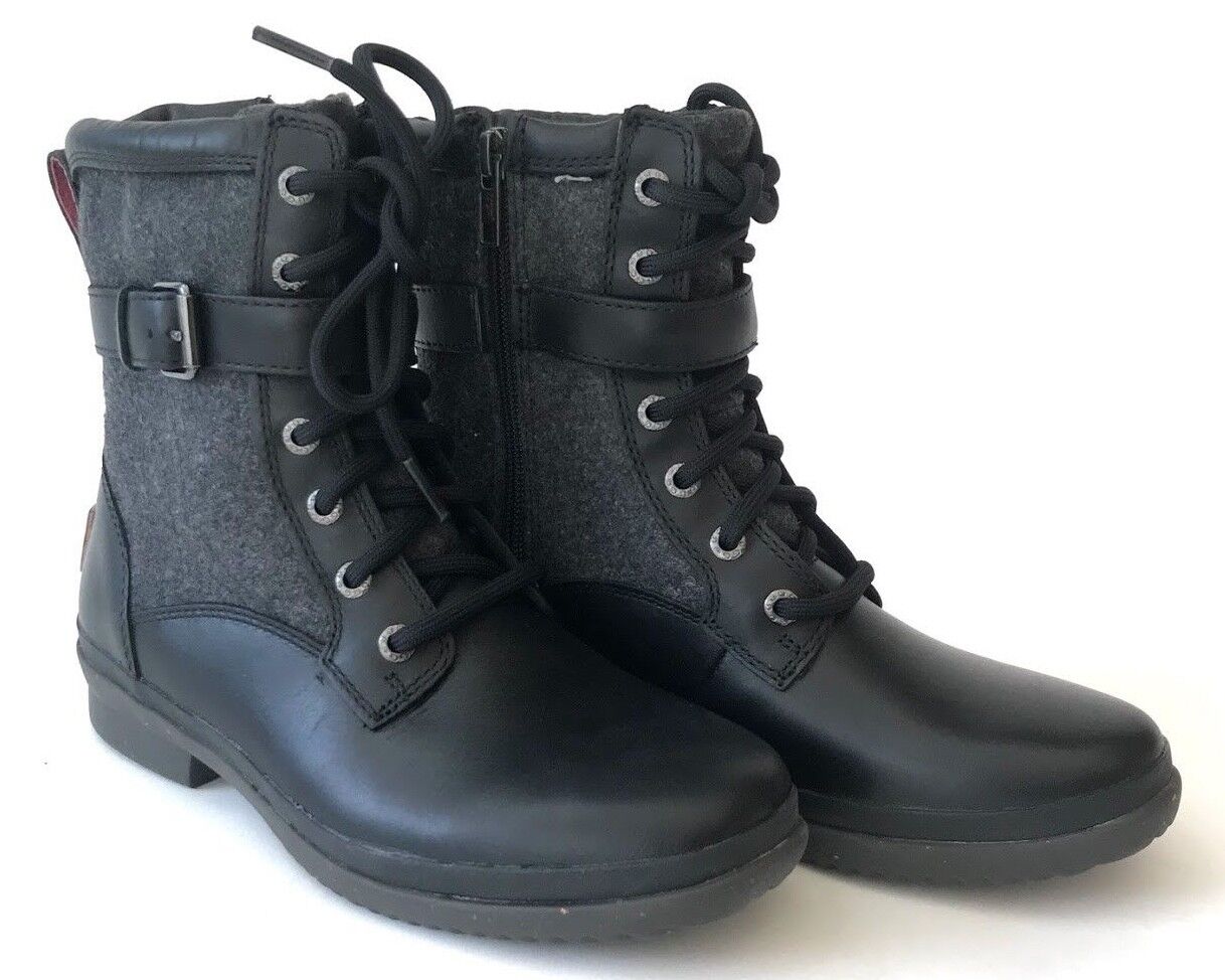 Ugg Kesey Womens Boot Waterproof Full-Grain Leather Wool-Blend Black or Chestnut UGG Australia Kesey - фотография #5