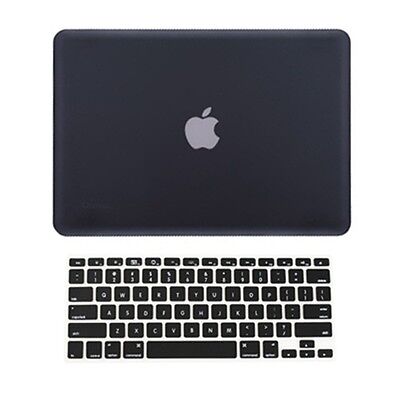 2 in 1 Rubberized BLACK Hard Case for Macbook PRO 15" A1286 with Keyboard Cover Mac.Life 15 MBP M BLACK 2IN1