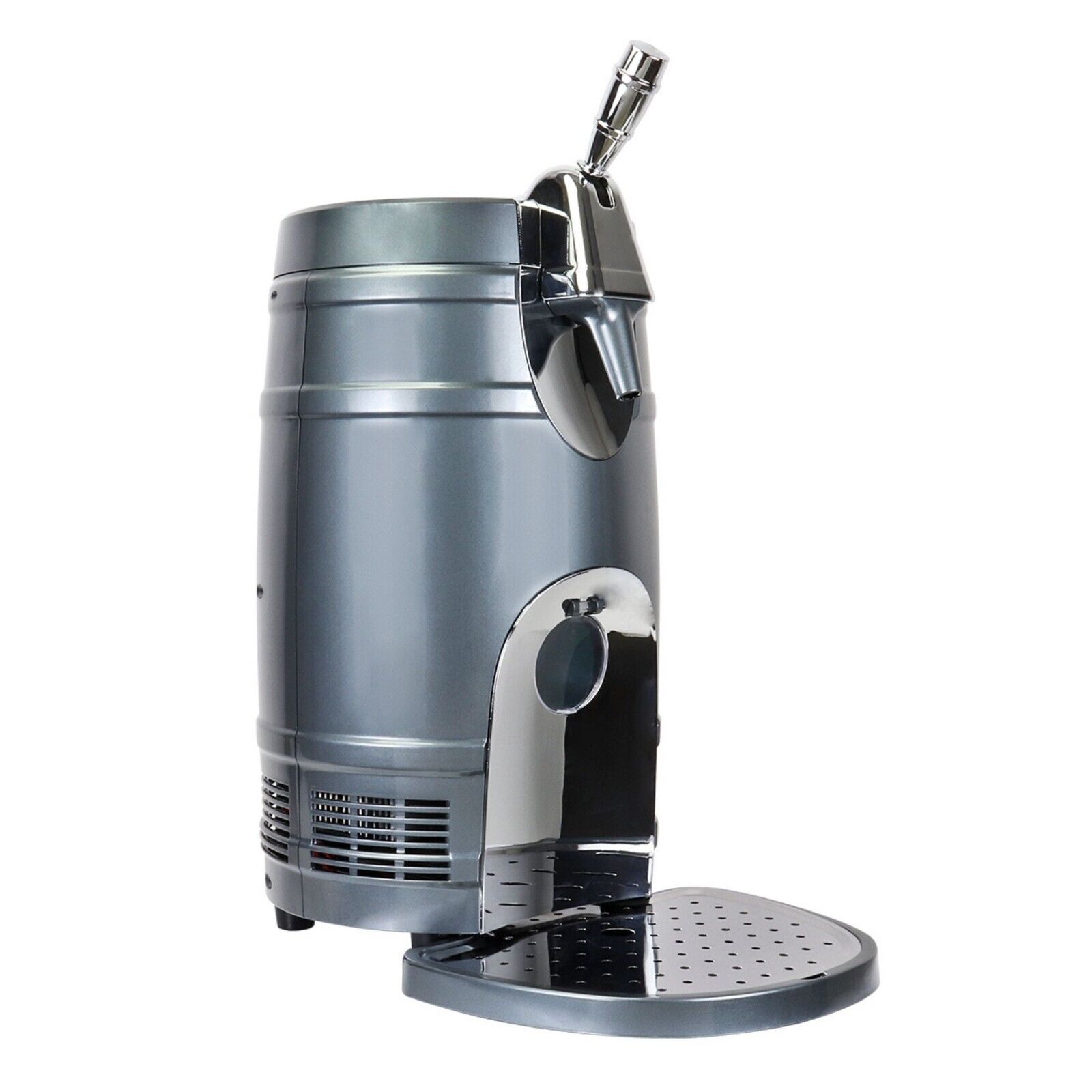 Koolatron 5L Mini Keg Beer Cooler w/ Dual Taps, Universal Design Fits Gravity Koolatron BKC5L
