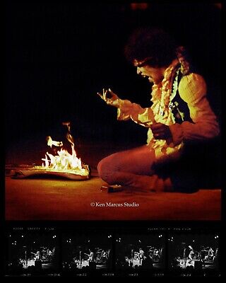 Jimi Hendrix Burning Guitar at Monterey Pop Signed Ltd.Ed. Photo by Ken Marcus Без бренда