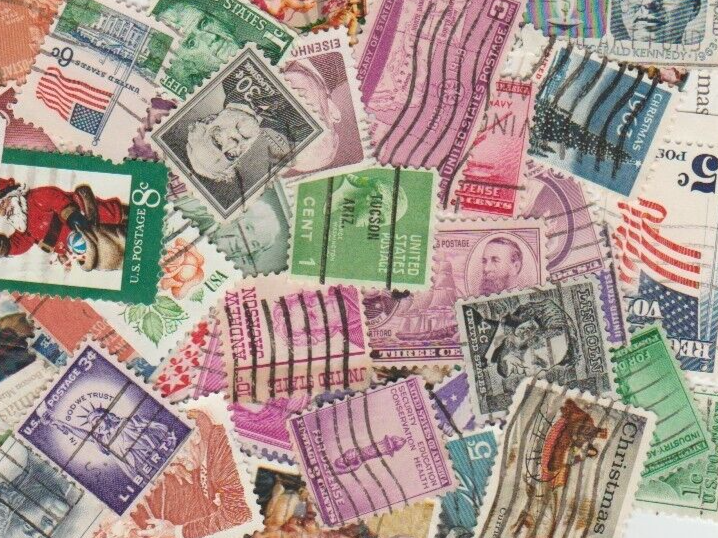 US Postage Stamps (30 Used) 40-80+YR OLD - No Duplicates Без бренда - фотография #2