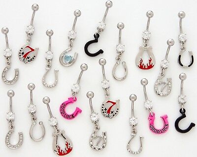 50 All Different Fancy Dangle Belly Rings WHOLESALE Lot Body Jewelry Piercings Unbranded - фотография #2