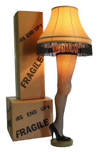 Full Size 50 Inch Christmas Leg Lamp Cleveland Street Novelties