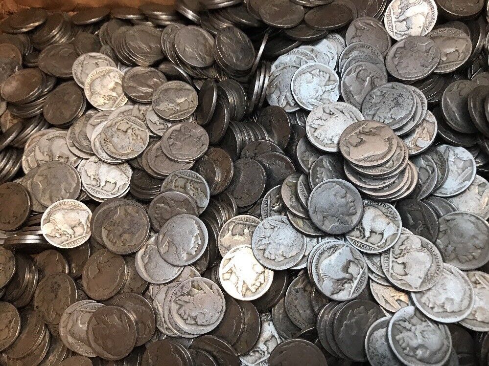 VINTAGE United States Coin Lot of 20 Buffalo Nickels 1913-1938 Dateless Fast Sh Без бренда - фотография #2