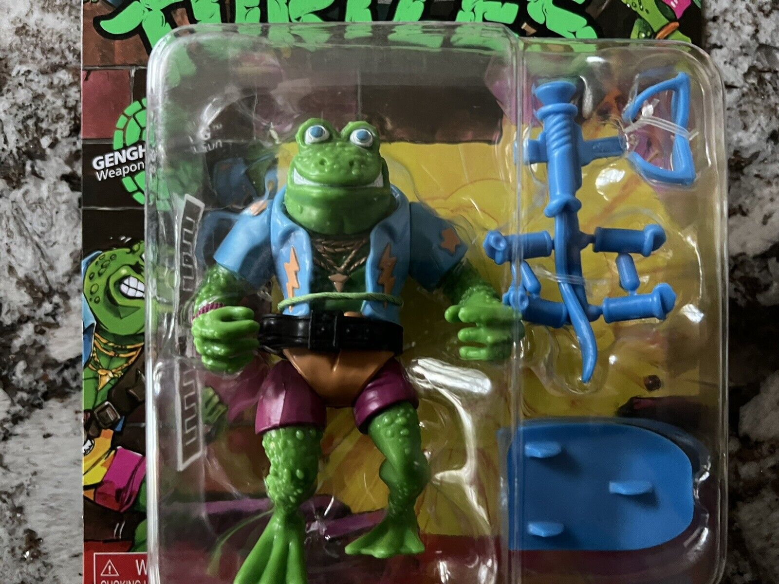 Teenage Mutant Ninja Turtles Genghis Frog Action Figure Playmates 2023 TMNT New Playmates Toys 81005 - фотография #9