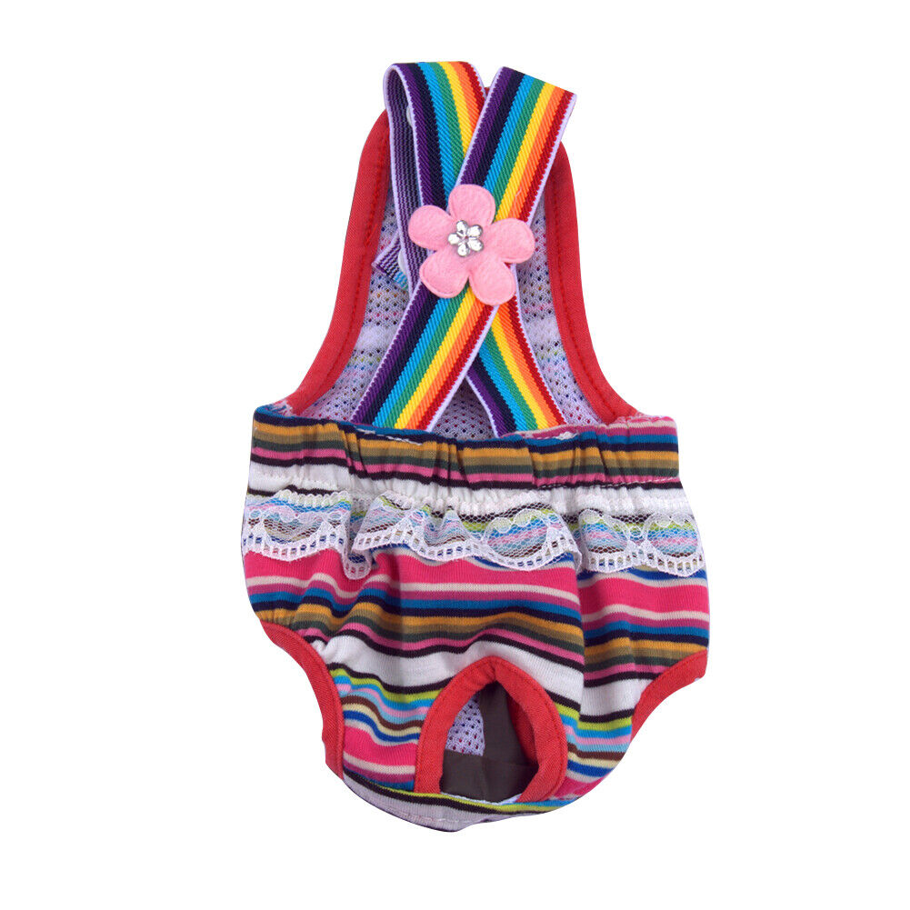 Dog Underwear Briefs Soft Sweat-absorbent Polka Dot Striped Female Dog Underwear Unbranded - фотография #9