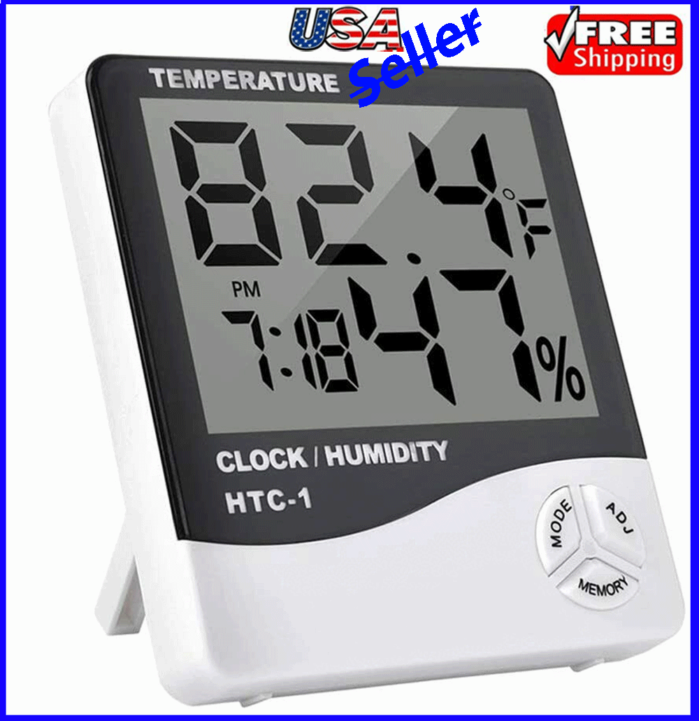 Thermometer Indoor Digital LCD Hygrometer Temperature Humidity Meter Alarm Cloc  Unbranded/Generic Does not apply