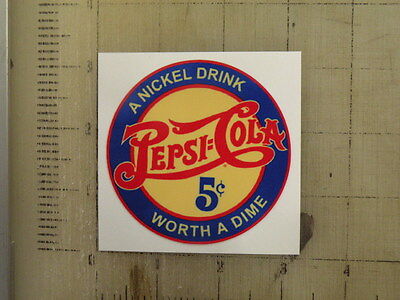 Vintage Pepsi soda pop sticker decal sign 3" diameter Без бренда