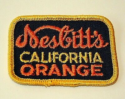 Vintage Nesbitt's California Orange Soda Advertising Cloth Patch New NOS 1960s  NESBITT'S