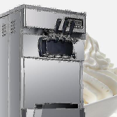 Commercial Ice Cream Maker 3 Flavors Stainless Steel 1850W 20L/H Grade Unbranded Does Not Apply - фотография #8