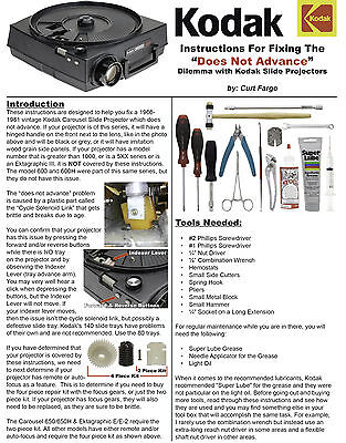 Repair Kit For Kodak Carousel Slide Projector w/Focus Motor (Not Advancing) Kodak KODAK-KIT - фотография #2