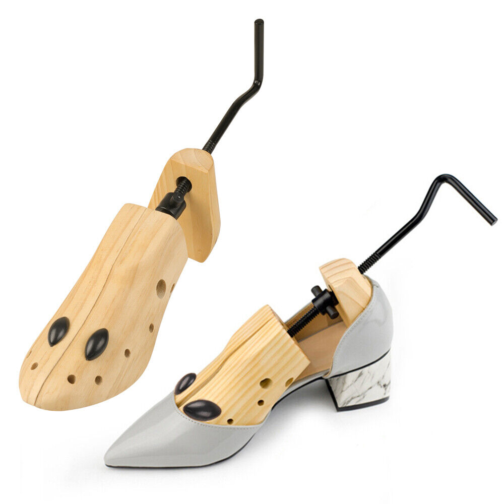 Unisex Women Men Wooden Adjust 2-Way Shoe Trees Stretcher Expander US Size 4-12 Unbranded Does Not Apply - фотография #5