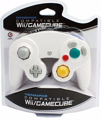 BRAND NEW CONTROLLER FOR THE NINTENDO GAMECUBE OR Wii (WHITE) IN BOX Cirka M05819-WH