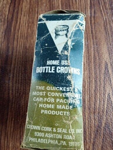 CROWN Bottle Caps In Box VINTAGE ONE GROSS Crown - фотография #4