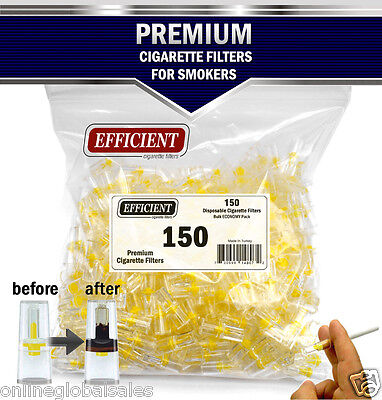EFFICIENT Bulk Cigarette Filter Tips Block, Filter Out Tar & Nic (150 Filters) EFFICIENT - фотография #2
