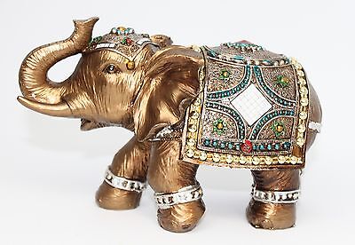 Feng Shui Elegant Elephant Trunk Statue Lucky Wealth Figurine Gift & Home Decor Без бренда