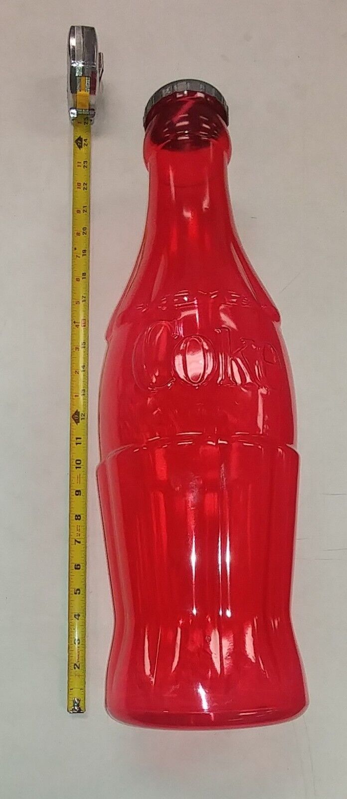 NEW Large 23" Coca Cola Bottle Bank Coins Coke Red or Clear - Free USA Shipping! Coca-Cola - фотография #3