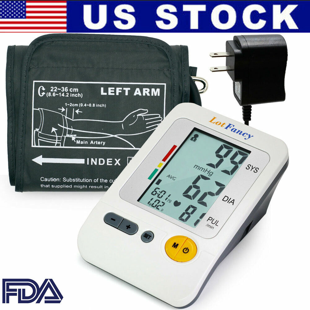 Automatic Digital Arm Blood Pressure Monitor Heart Rate Machine Meter BP Cuff LotFancy Does Not Apply