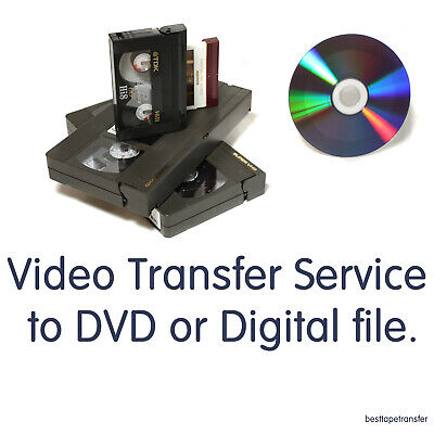 Transfer convert PAL SECAM Mini DV, Hi8, 8mm, VHS video tape to DVD or MP4 Без бренда