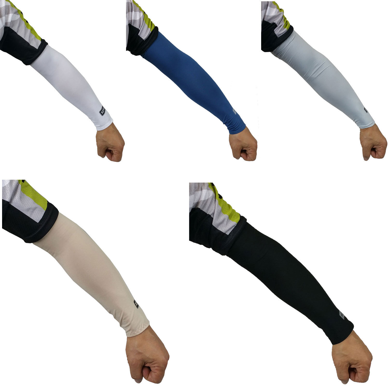 5 Pairs Cooling Arm Sleeves Cover UV Sun Protection Outdoor Sports XERU   XERU AS1601 - фотография #7