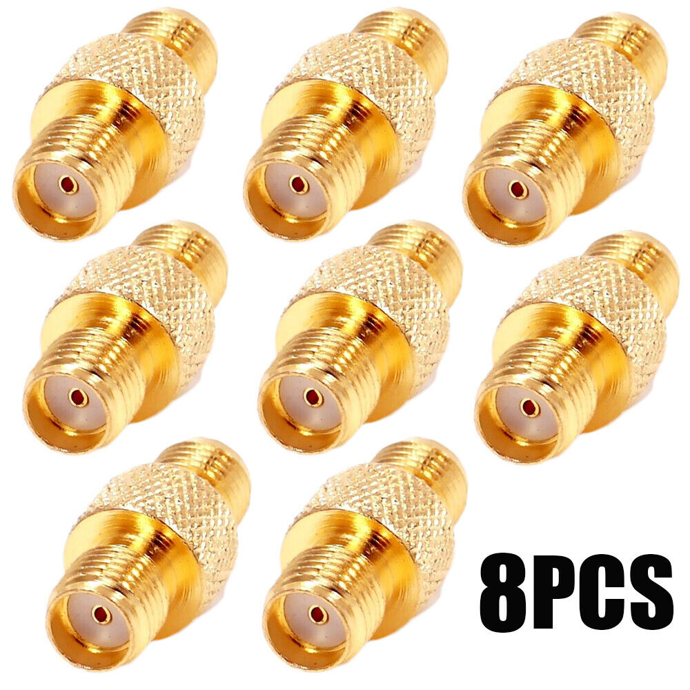 8PCS SMA Female to SMA Female RF Coaxial Adapter Connector New Unbranded SMA Female to Female