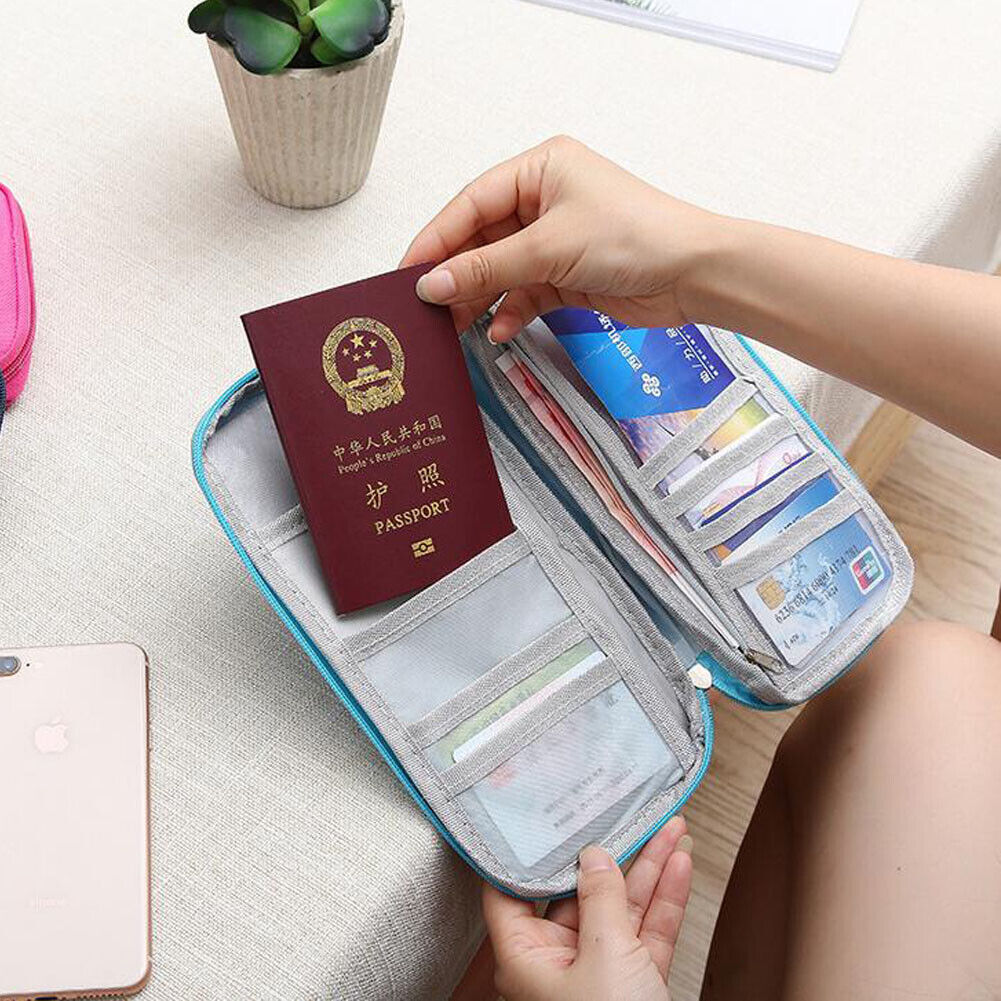 Travel Wallet Family Passport Holder Accessories Document Organizer Bag Case US Unbranded Does not apply - фотография #3
