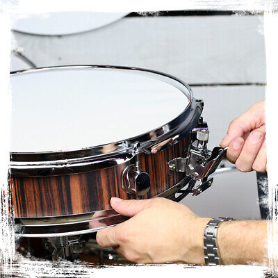 GRIFFIN Piccolo Snare Drum - 13"x3.5 Black Acoustic Percussion Poplar Wood Shell Griffin SM-13 Black - фотография #8