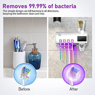 UV Light Sterilizer Toothbrush Holder Cleaner and Automatic Toothpaste Dispenser EEEKit Does not apply - фотография #5