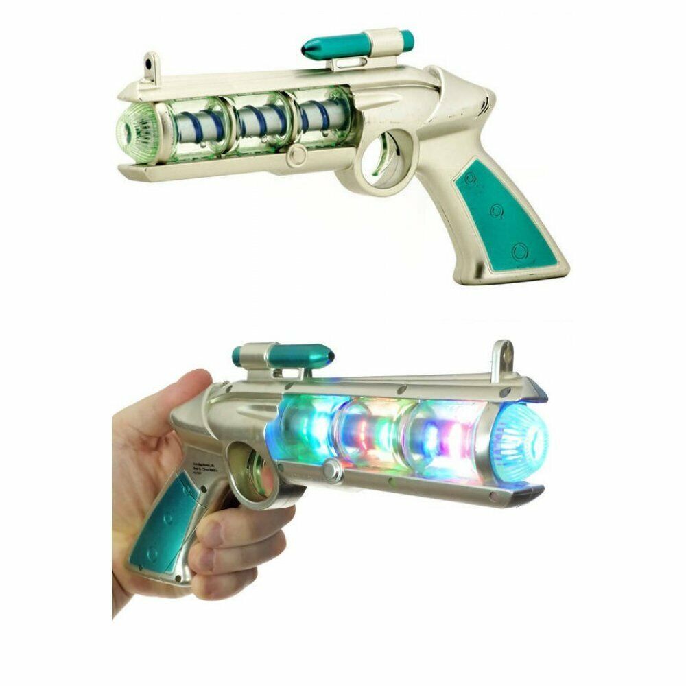 COSMIC SHOCK PHASER Photon Lights Blaster Laser Sound Ray gun Atomic Space Toy Schylling - фотография #2