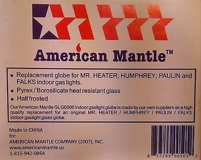 Replacement Globe for Humphrey/Paulin/Mr.Heater/Falks Gas Lights SKU GLG6000 American Mantle - фотография #3