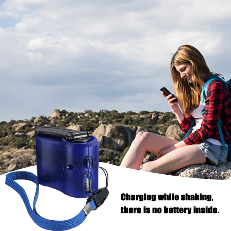 Survival Gear Emergency Power USB Hand Crank Phone Charger Backpack Camping Unbranded Does Not Apply - фотография #6