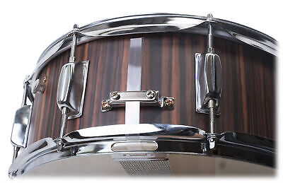 GRIFFIN Snare Drum - 14�X5.5" Poplar Wood Shell Acoustic Percussion Head Kit Set Griffin SM-14 BlackHickory - фотография #4