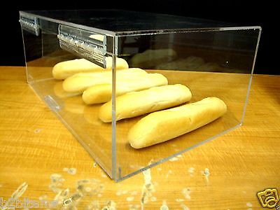 DS-Acrylic 19"w Bread Storage Display case Bakery Pastry Cookies Bagels CUPCAKE Без бренда - фотография #2