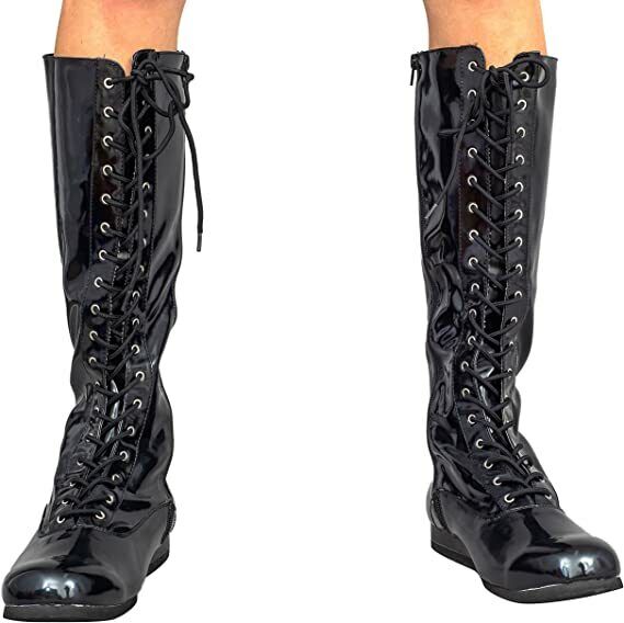 Adult Pro Wrestling Costume Lace-Up Zipper Boots Custom Made Multiple Color Costume Agent - фотография #10