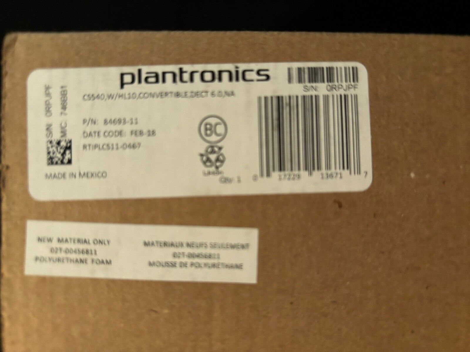 Plantronics CS540 / HL10 Wireless Telephone Headset System Plantronics CS540 / HL10 - фотография #3