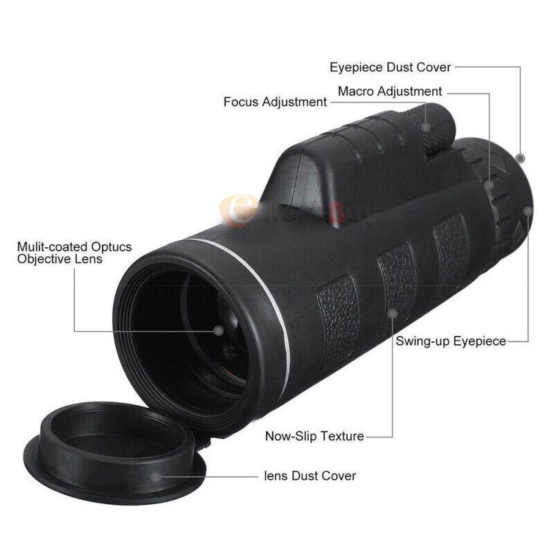 New Day Night Vision 40X60 HD Optical Monocular Hunting Camping Hiking Telescope MUCH Does not apply - фотография #9