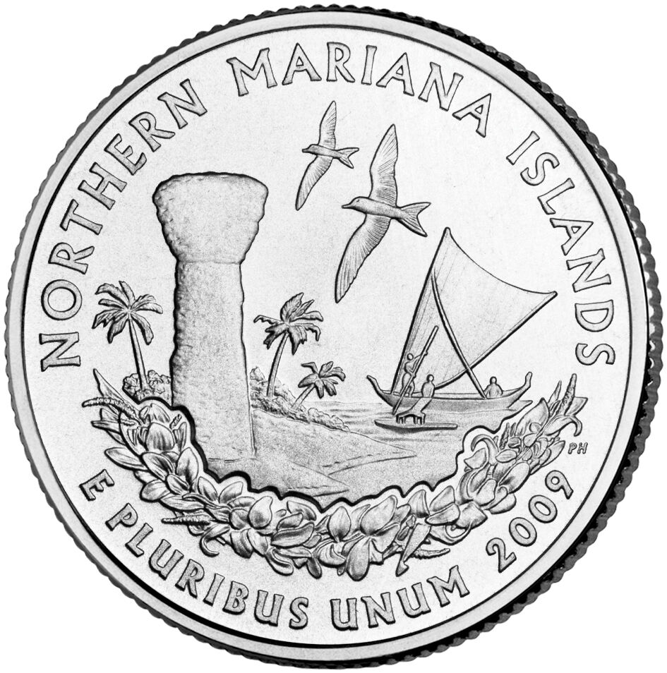 2009 D Northern Mariana Islands Territorial Quarter BU Без бренда